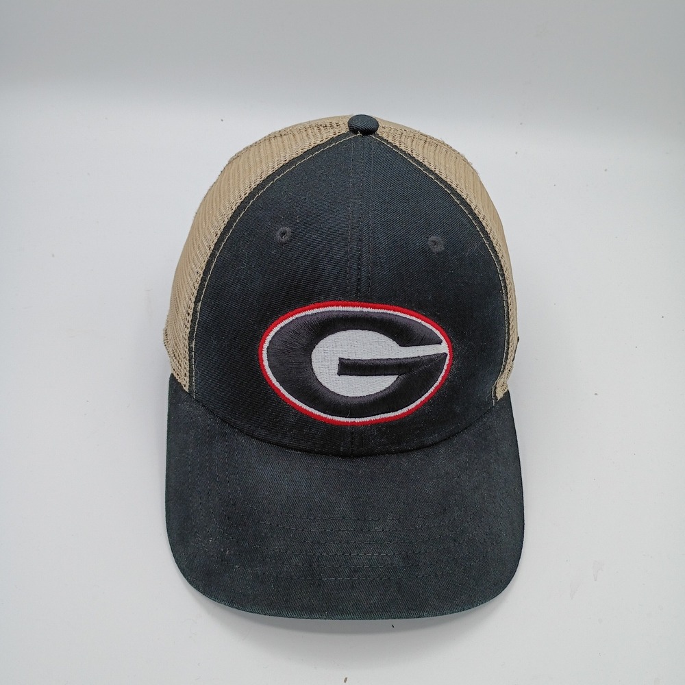47 Brand Unisex Georgia Bulldogs Black/Tan OSFA Snapback Trucker Hat
